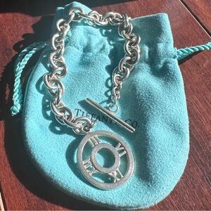 Tiffany & Co. 2003 Atlas Sterling Silver Toggle Bracelet 8″